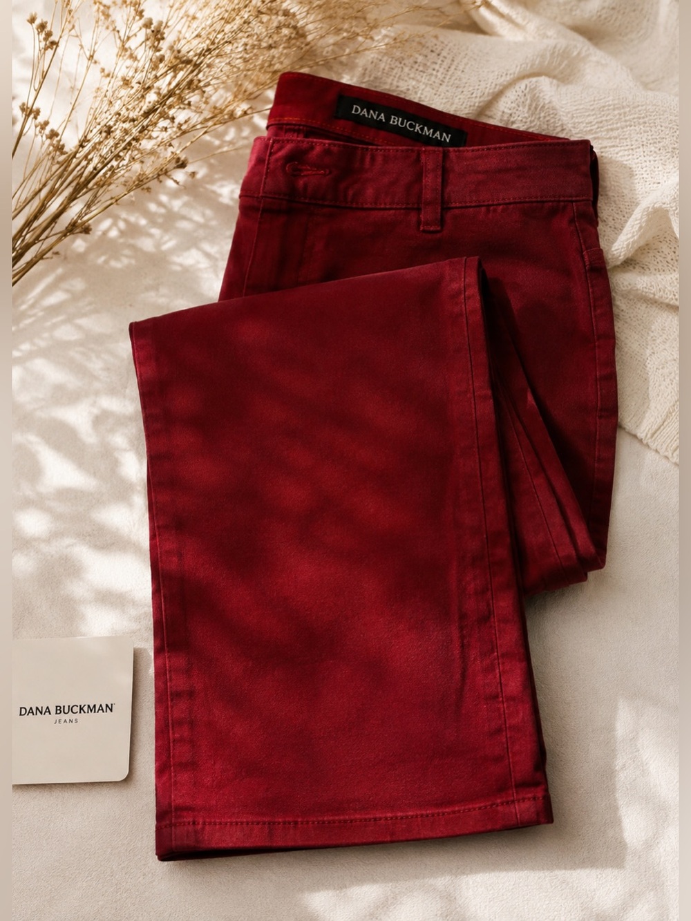 Dana Buchman | Red Stretch Jeans | Sz 14